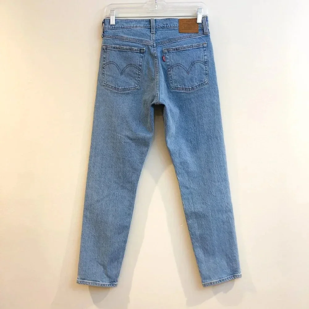 Levi's Wedgie High Waist Slim Light Wash Cotton Classic Denim Jeans Women's 26